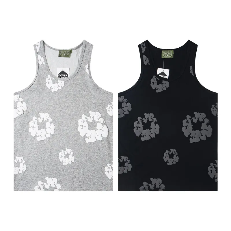 D303# P96 DENIM TEARS foam kapok sleeveless vest S-XL